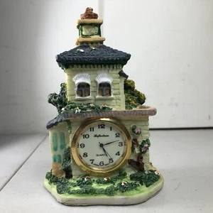 Vintage Miniature Country Cottage Style Reflections Quartz Clock New Battery - Picture 1 of 7