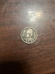 Egipto 1939 5 piastras viejo mundo moneda de plata rey Farouk - Imagen 1 de 4