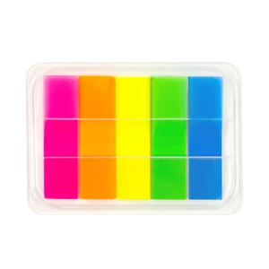 100 Haftmarker Haftstreifen Haftnotizen Haftnotizzettel 5 Farben schmal - Bild 1 von 1
