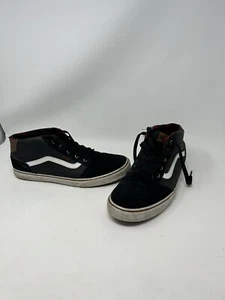 Vans Off The Wall 721356 Sk8-Hi Black/Brown Suede Canvas High Top Sz Men 13 Read - Picture 1 of 16