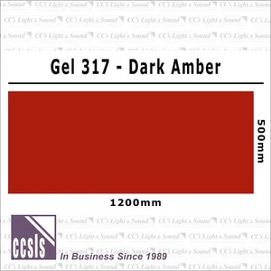 Clear Color 317 Filter Sheet - Dark Amber - Bild 1 von 2