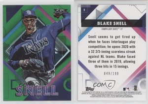 2020 Topps Fire Green /199 Blake Snell #9