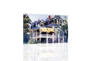 "The Mansard Roof Edward Hopper" Canvas or Print Wall Art - Picture 1 of 2