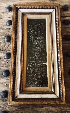 Vintage  CATALDA Fine Arts Distressed Mirror Cover