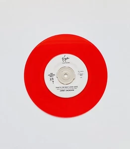 JANET JACKSON - That's The Way Love Goes - NM 1993 Red Translucent Vinyl 45 7" - Bild 1 von 3