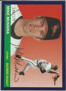 2020 Topps Archives Mike Mussina #75 Purple Parallel #'d 146/175 Orioles - Picture 1 of 1