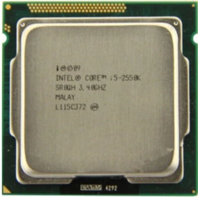 CPU Intel Core i5-2550K SR0QH 3,4 GHz 6M 95 W cuatro núcleos LGA1155 Foto 1 de 3