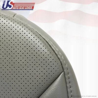 Ford E350 2004 2005 2006 2007 2008 furgoneta parte inferior del conductor asiento de vinilo perforado gris Foto 1 de 4