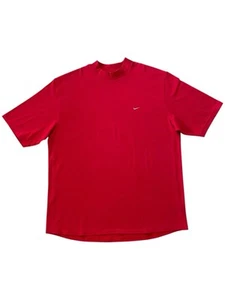 Camisa Swoosh Vintage Y2K Nike Camiseta Manga Corta Bordada Roja Hombres Talla XXL 2XL - Imagen 1 de 4