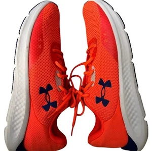 UNDER ARMOUR MEN'S SHOES 13 CHARGED PURSUIT 3 RUNNING WALKING SPORTS ORANGE - Picture 1 of 12