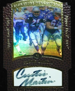 1997 Upper Deck UD3 Curtis Martin Signature Performers On-Card Auto - Bild 1 von 3