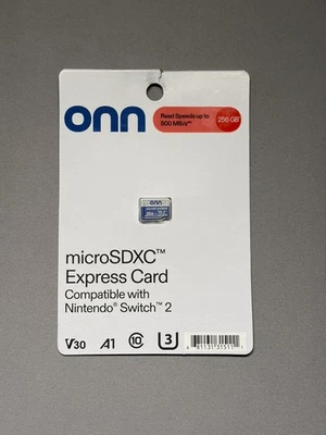 NEW Onn 256gb MicroSD Express Card for Nintendo Switch 2 - Image 1 of 3