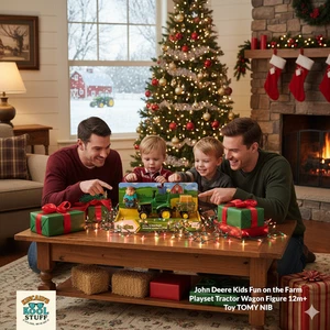 John Deere Kids Fun on the Farm Playset Tractor Wagon Figure 12m+ Toy TOMY NIB - Picture 1 of 11