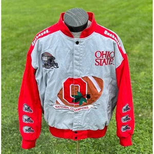 Vintage Ohio State Buckeyes Jacket 2002 National Champions Varsity Style - Picture 1 of 14