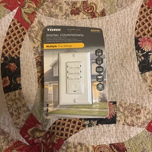 TORK Digital Countdown Timer Indoor R5M4HW Multiple Time Setting 5-60 In-Wall - Picture 1 of 3
