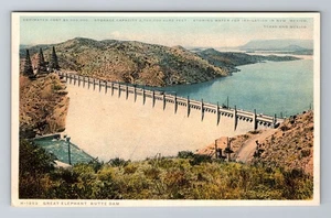 NM-New Mexico, Luftaufnahme Great Elephant Butte Dam, Antik, Vintage Postkarte - Bild 1 von 2