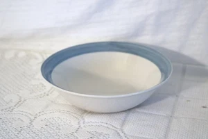 GIBSON EVERYDAY ESSEX PERIWINKLE BLUE 6 1/2"d Cereal Soup Bowls Set of 3 - Picture 1 of 5