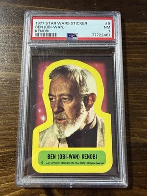 1977 Topps Star Wars Sticker Ben Obi-Wan Kenobi Near Mint - Image 1 of 2