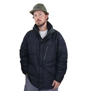 Patagonia Rubicon Down Parka Winter Jacket Mens L/XL Black Insulated Puffer Coat - Picture 1 of 18