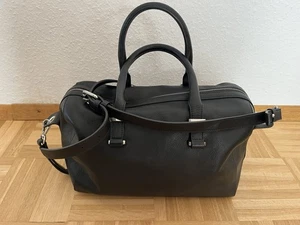 Massimo Dutti elegante Tasche crossover tragbar Leder schwarz - Bild 1 von 8