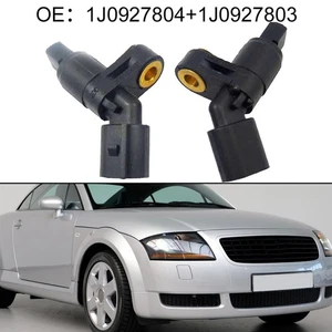 Wheel Speed Sensor 1J0927803+1J0927804 Anti-lock Brake Black Car Accessories - Picture 1 of 5