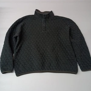 Orvis Quilted Snap Sweatshirt Herren XL Schwarz Langarm Cozy Cabincore - Bild 1 von 8