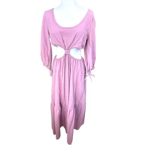 Vici Rosa Langarm Cutout Damen Maxikleid Langarm Large* - Bild 1 von 10