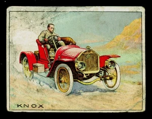 1910 TURCHIA SERIE AUTOMOBILE ROSSA KNOX POVERA - Foto 1 di 2