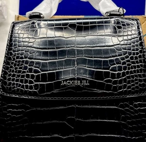 Jackie & Jill kleine Umhängetasche Handtasche für Damen, schwarz abnehmbarer Riemen - Bild 1 von 10