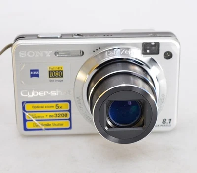 SONY Cyber-shot DSC-W150 Digitalkamera 8.1MP 5x Zoom silber + Vario-Tessar✅(8325 - Bild 1 von 4