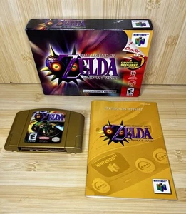 The Legend of Zelda Majora's Mask Edición Coleccionista N64 CIB con Juego y Manuales - Imagen 1 de 12