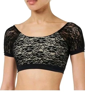 2 X Top corto Basílica Negro Cerry Talla M Encaje Niñas Baile, Ballet Ropa de Baile - Imagen 1 de 7