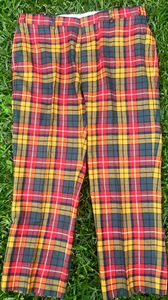 Vintage Orvis Scottish Tartan Wool Plaid Colorful Hose Herren 40 Golf Neu! - Bild 1 von 8