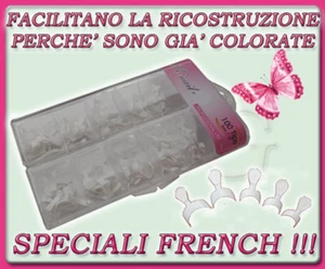 100 TIPS FRENCH RICOSTRUZIONE UNGHIE NAIL ART GEL UV - Imagen 1 de 1
