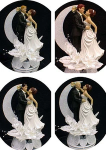  Auburn Red Hair Bride Wedding Cake Topper PICK Blond, Red Brown Hair Bräutigam - Bild 1 von 10