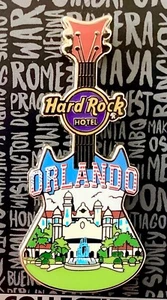 Pin de guitarra Hard Rock Hotel Orlando Country Colors City Tee 2020 - Imagen 1 de 1