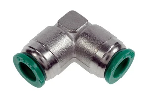 Olab Push In Equal Elbow Connectors Suitable For 4mm to 12mm Metric OD Tubes - Picture 1 of 1
