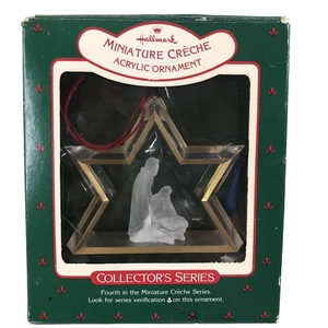 Hallmark Collectors Series miniatura credenza ornamento acrilico con scatola 1988 - Foto 1 di 8