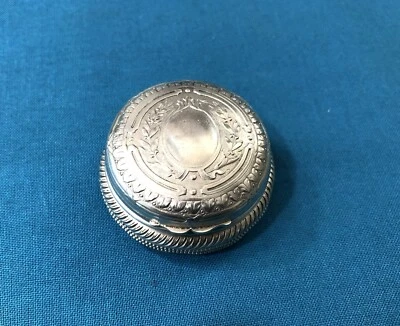 ancien poudrier en argent massif et vermeil / boite à pilules Miroir no Minerve - Photo 1/4