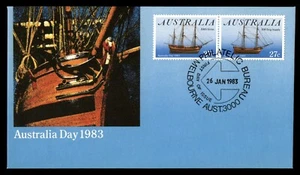 Mayfairstamps Australia FDC 1983 HMS Sirius and HMS Brig Supply First Day Cover - Picture 1 of 2