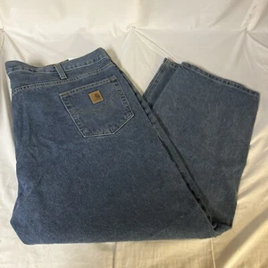Carhartt Mens Blue Jeans 100% Cotton Denim B480 DPS 50W 30L Traditional Fit NWT - Picture 1 of 11