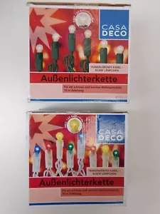 Casa Deco Außenlichterkette 120x Ballonlämpchen Innen & Außen IP44 bunt klar NEU - Bild 1 von 5