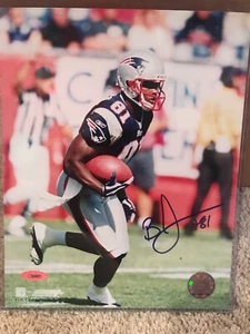 Bethel Johnson Signed New England Patriots 8x10 Photo Tristar - Picture 1 of 5