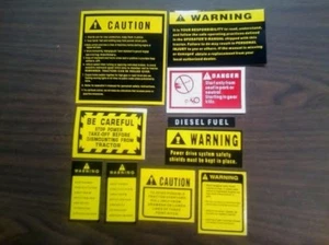 Caution decal kit Universal - Picture 1 of 1