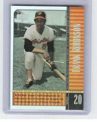2000 Upper Deck Century Legends Frank Robinson #50 Holo Foil /100 Orioles - Image 1 of 2