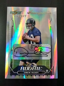 Drew Olson 2006 Score Select Inscriptions # 386 novato automático 077/250 rasguño - Imagen 1 de 11