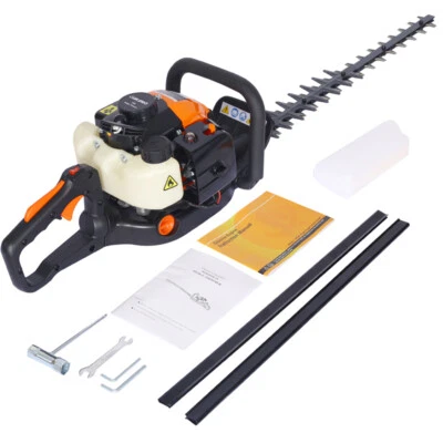 26cc 2-Cycle Recoil Gas Powered Hedge Trimmer Double Sided Blade 24" Bush Cutter - Image 1 of 4