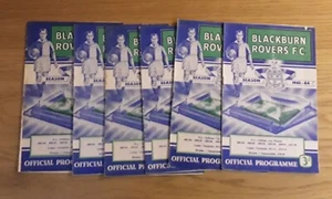 Blackburn Rovers 1963/64 Selection of Home League Programmes from menu - Picture 1 of 7