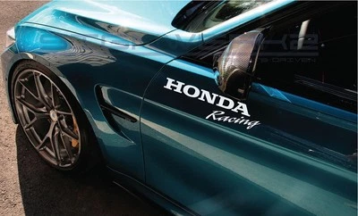 Par de calcomanías adhesivas logotipo Honda Racing Vtec Civic Accord NSX S2000 JDM tipo R 12" Foto 1 de 4