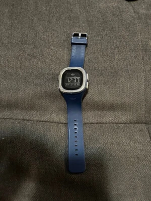 adidas ADH3139 unisex used watch quartz Digital square black dial silver. WORKIN - Image 1 of 4